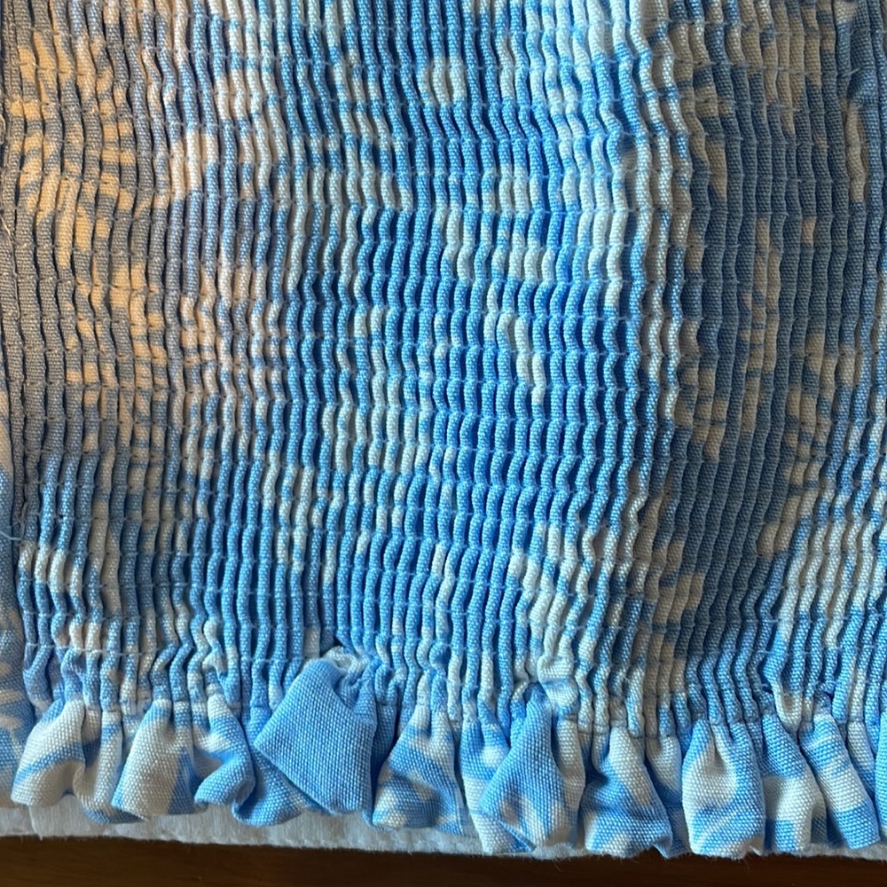 Blue Corset Crop Top - Picture 3 of 4
